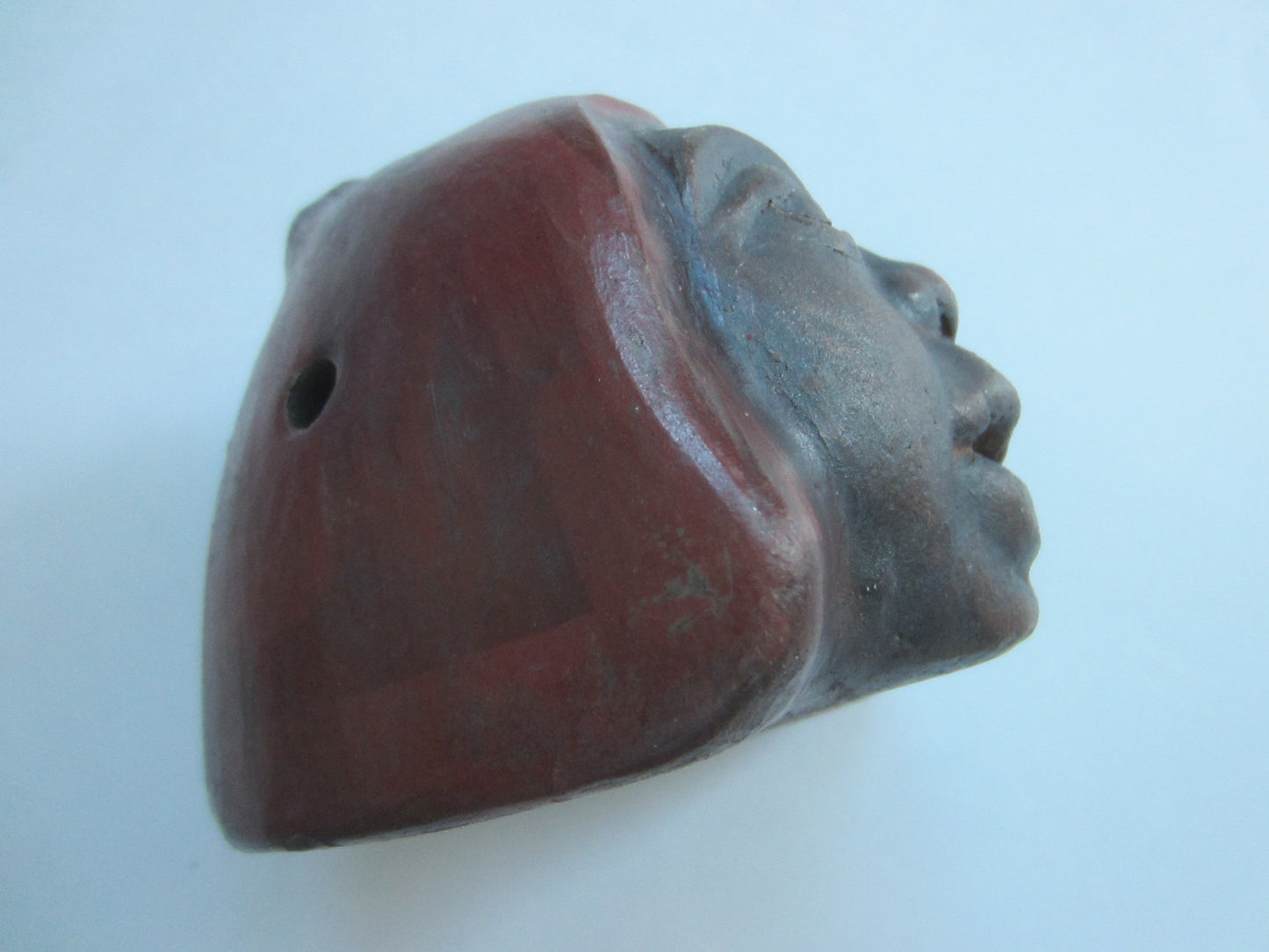 Ceramic Chilian Terracotta Signed Figure Head Portrait