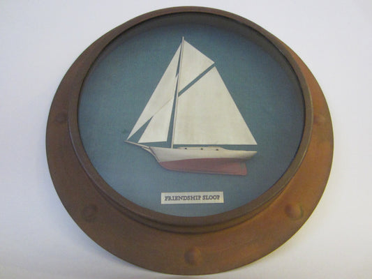 Friendship Sloop Model Sailboat Copper Frame Art By Seaway Production