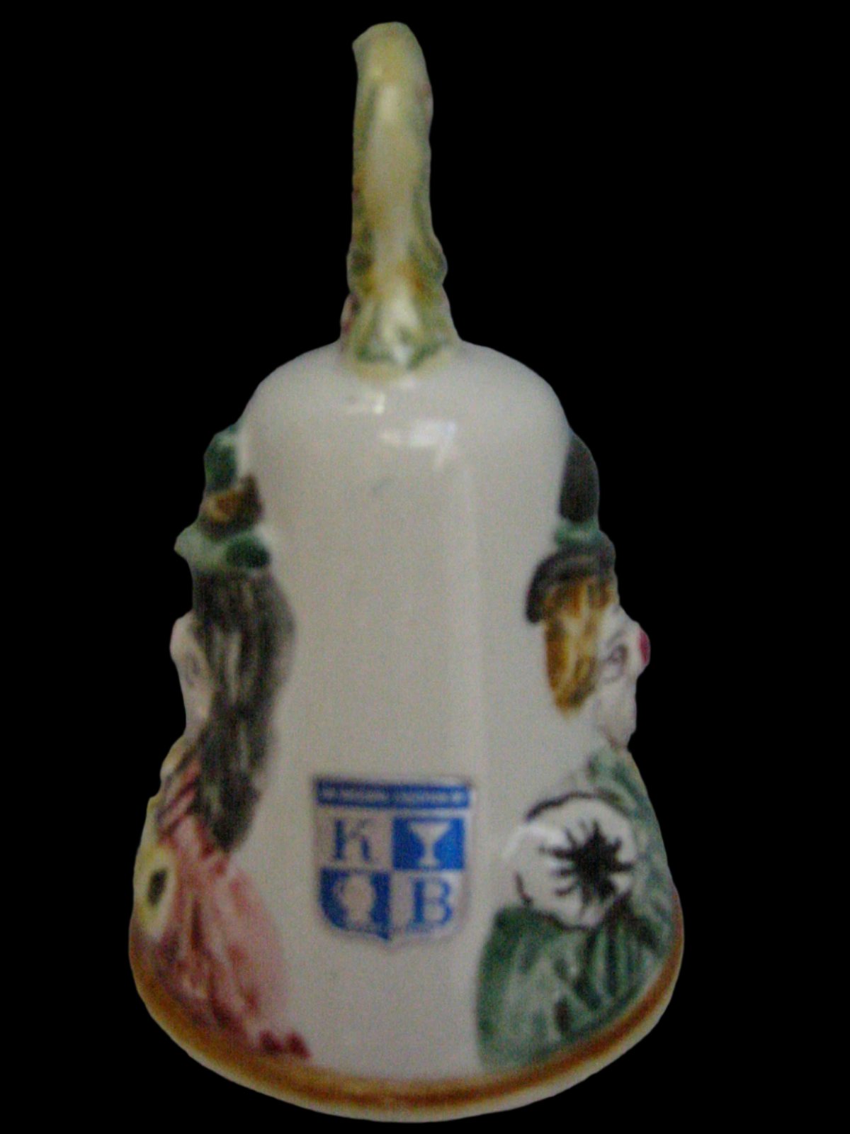 Capodimonte Italy Bell Majolica Harlequin Face By KB Ceramic - Designer Unique Finds 