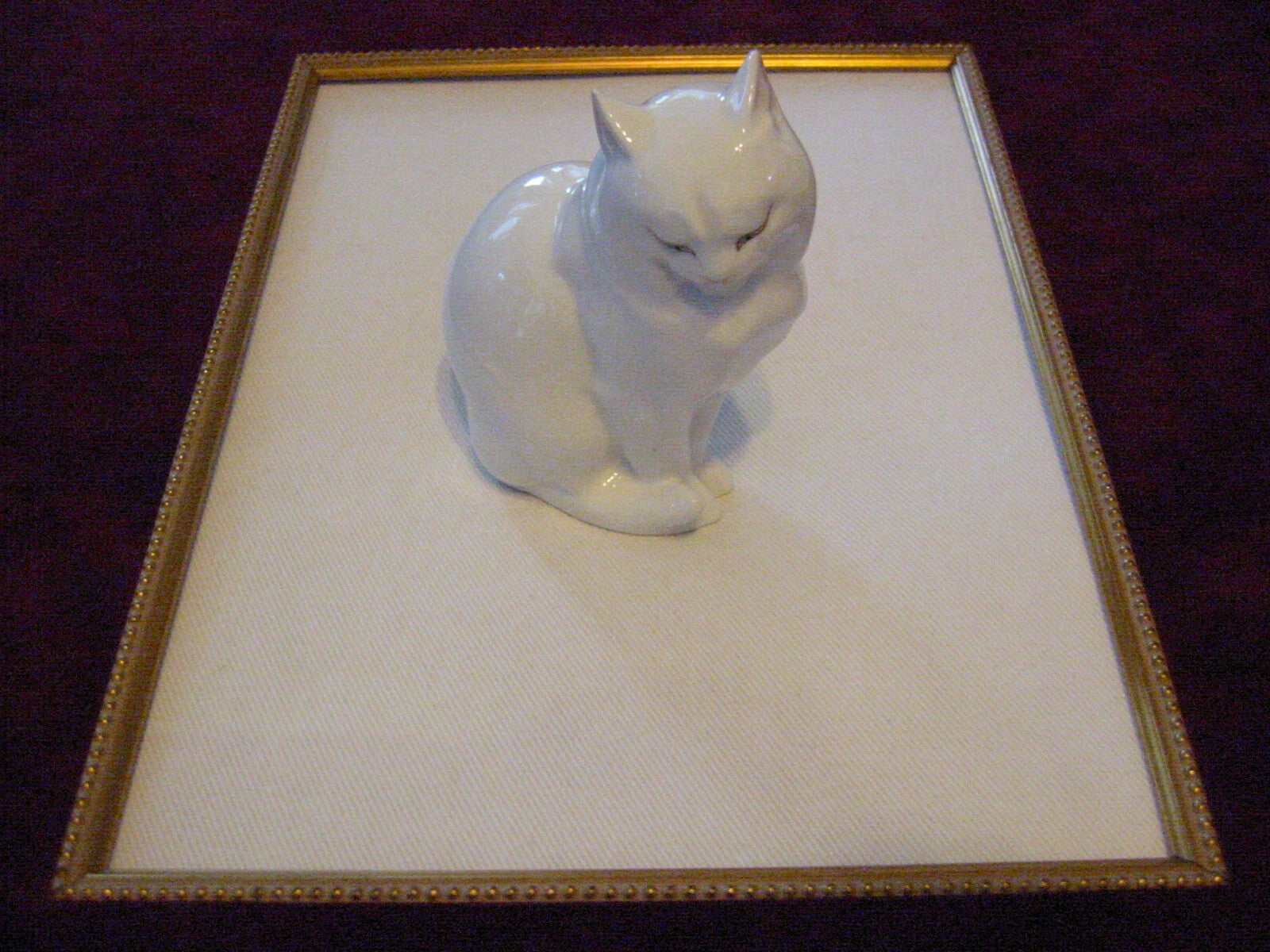 Herend Cat Figurine Hand Painted Signed Porcelain - Designer Unique Finds 
 - 2