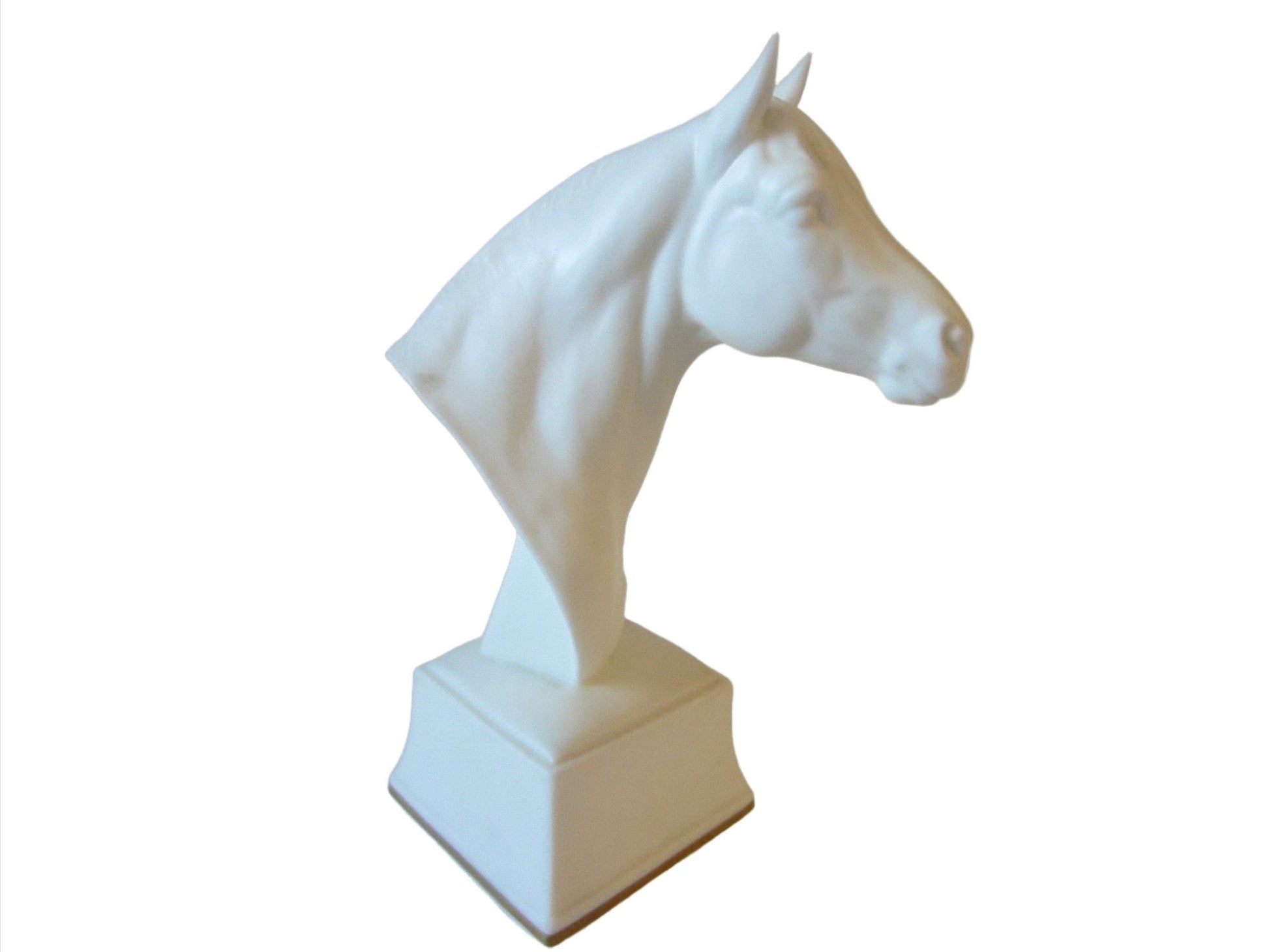 Astrope White Horse Bust Equestrian Royal Worcester Fine Bone China England - Designer Unique Finds 