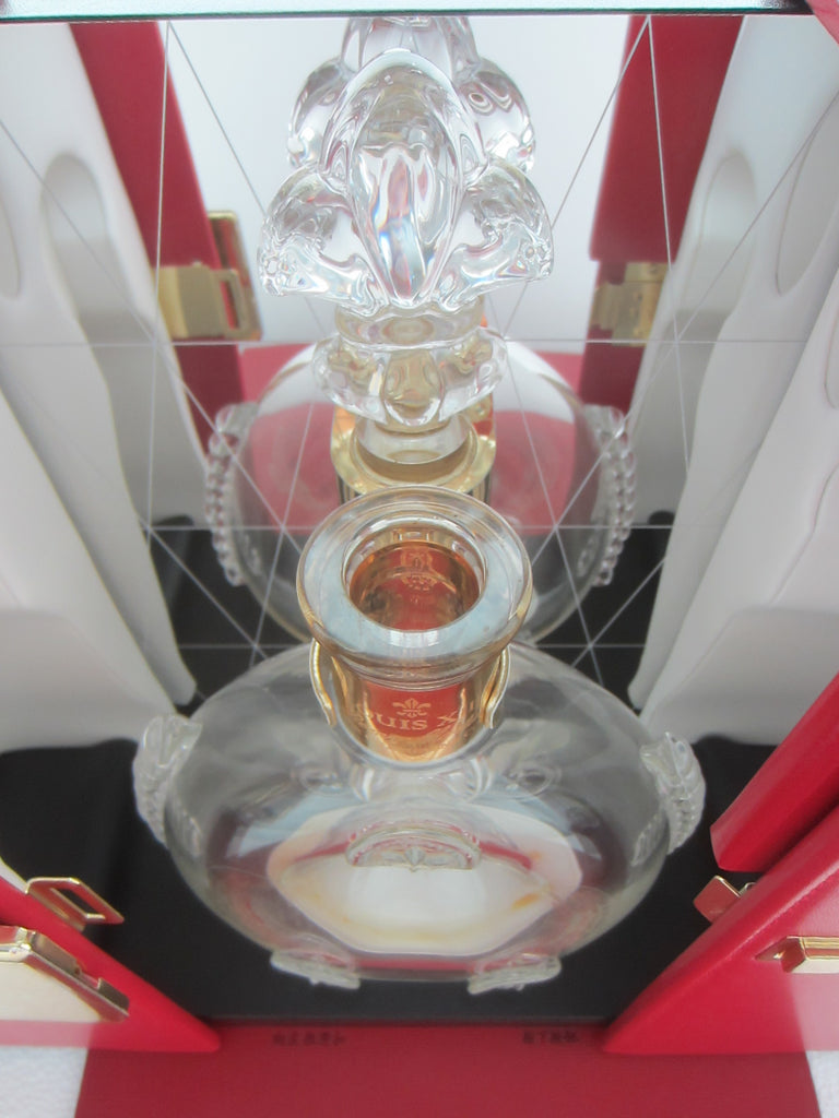 Saint Louis France Remy Martin Hand Made Crystal Decanter Red Leather –  Designer Unique Finds