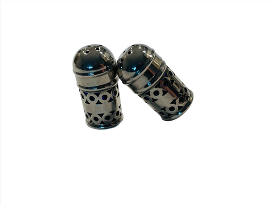 Apex EPNS England Silver Plated Mini Salt Pepper Shakers