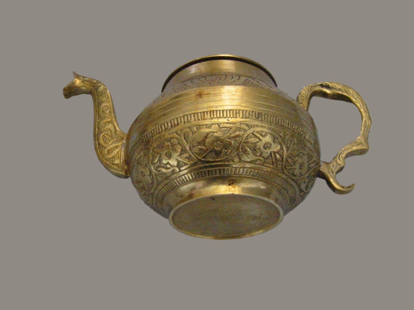 Brass Celtic Teapot Eastern Inspiration Asian Design - Designer Unique Finds 
 - 4