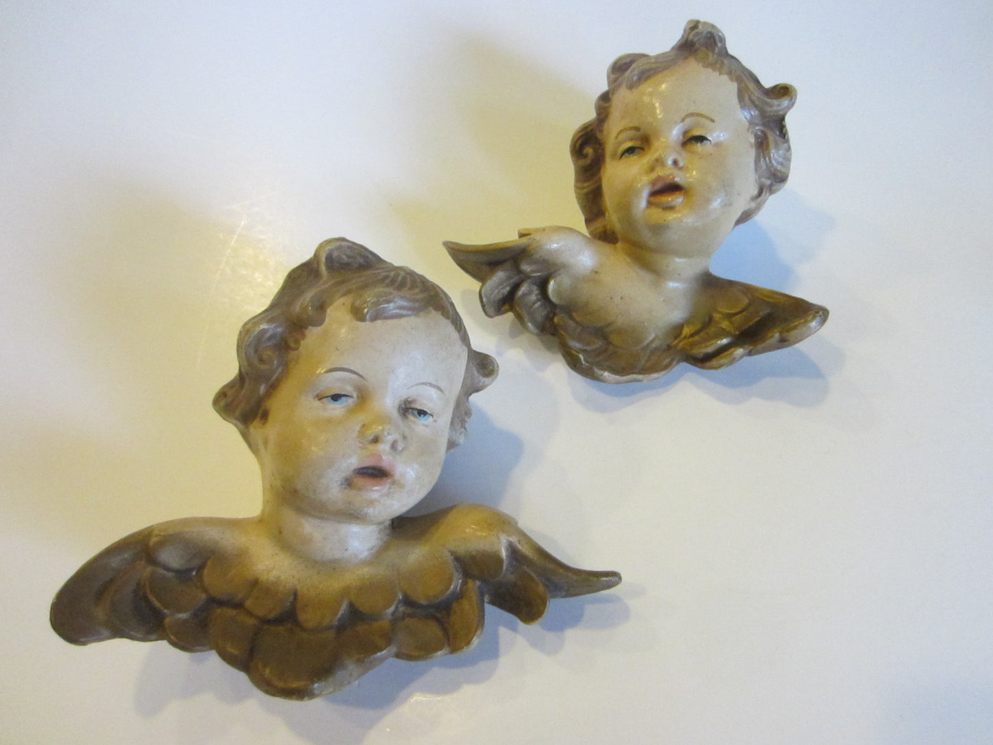 Italian Angels In Gilt Hand Crafted Ornaments - Designer Unique Finds 