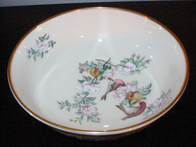 Lenox Serenade Floral China Bowl Hand Painted Gilt Decorated Birds