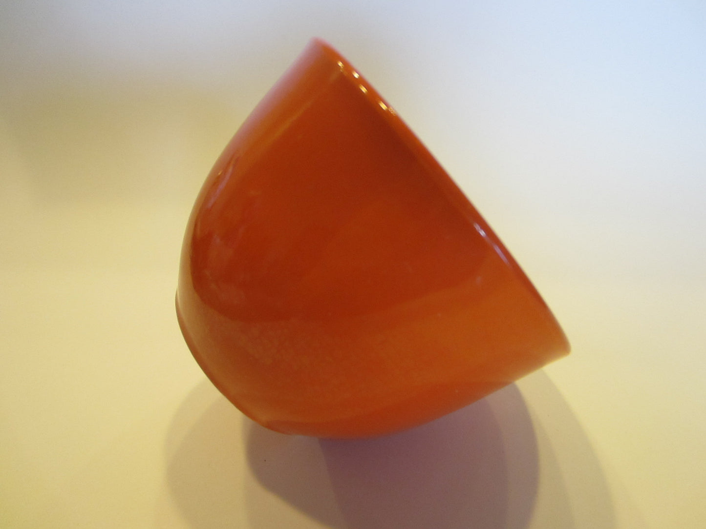 California Pottery Orange Ceramic Signature Bowl