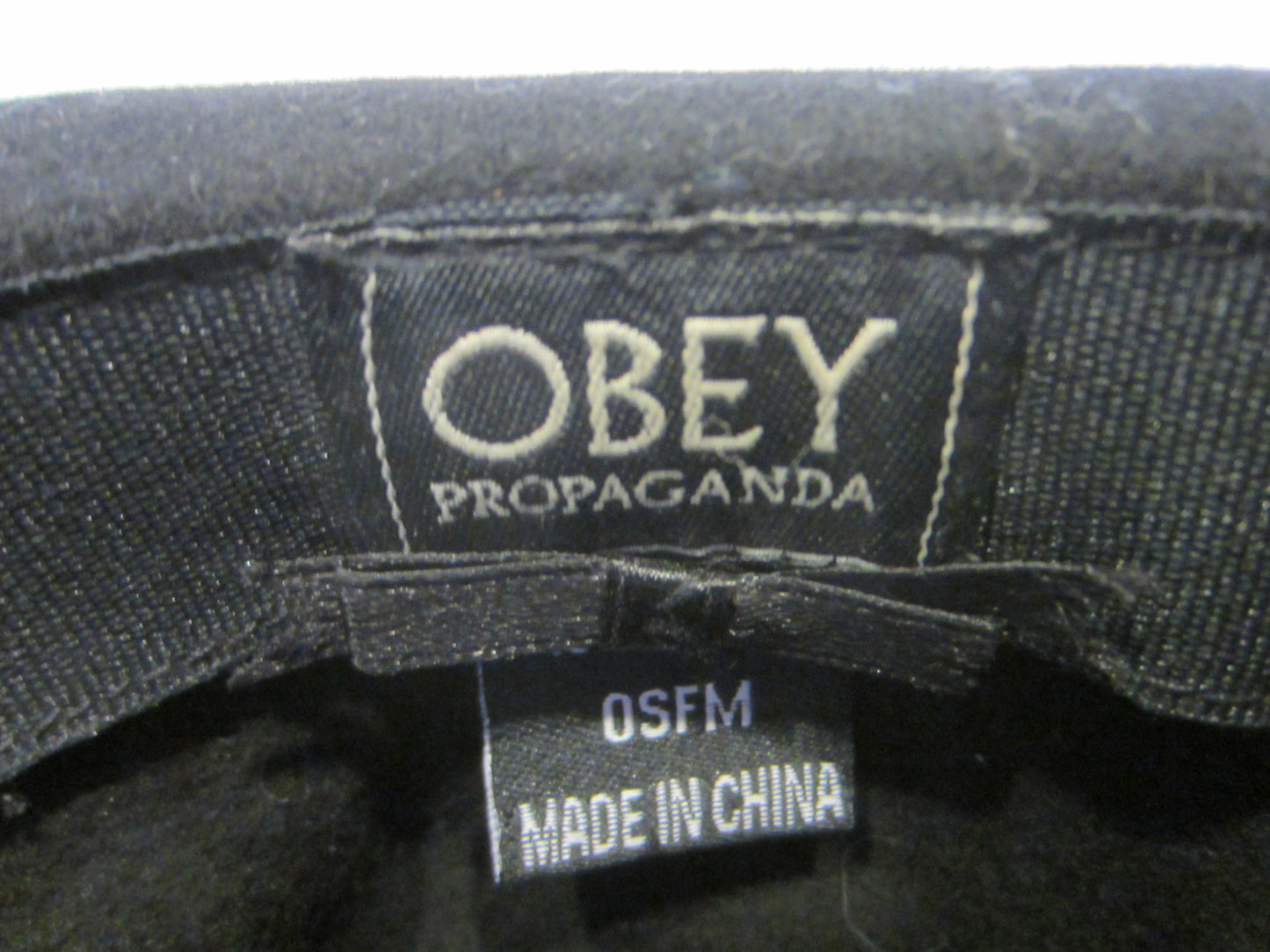 Obey Propaganda Black Wool Fedora Fashion Hat