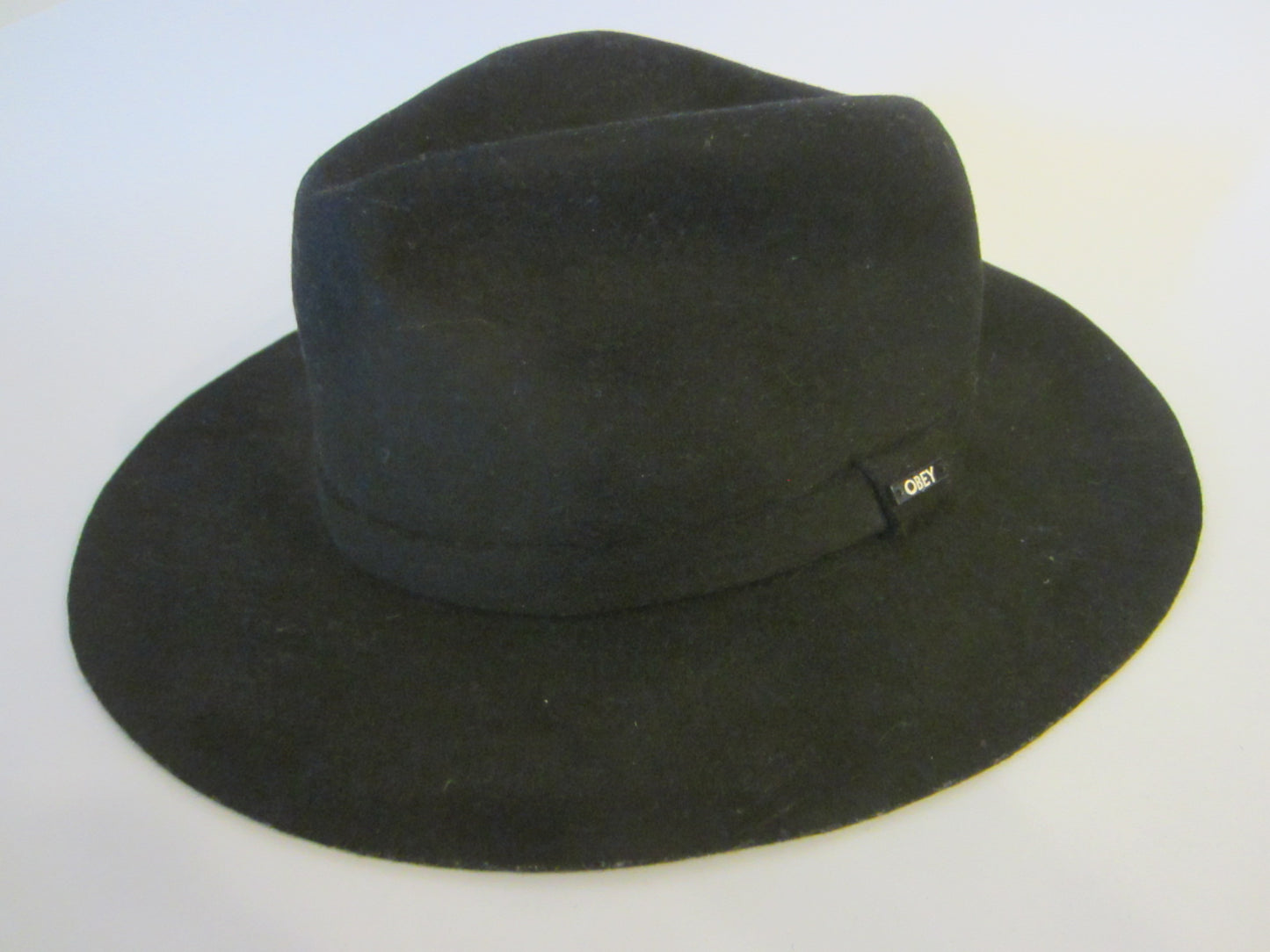 Obey Propaganda Black Wool Fedora Fashion Hat