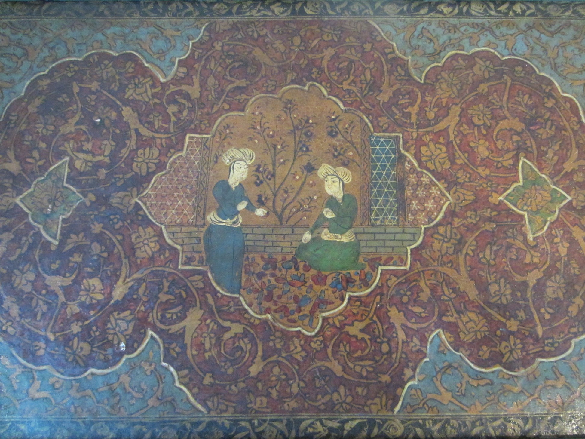 Persian Miniature The Golden Age Folk Panel Art - Designer Unique Finds 