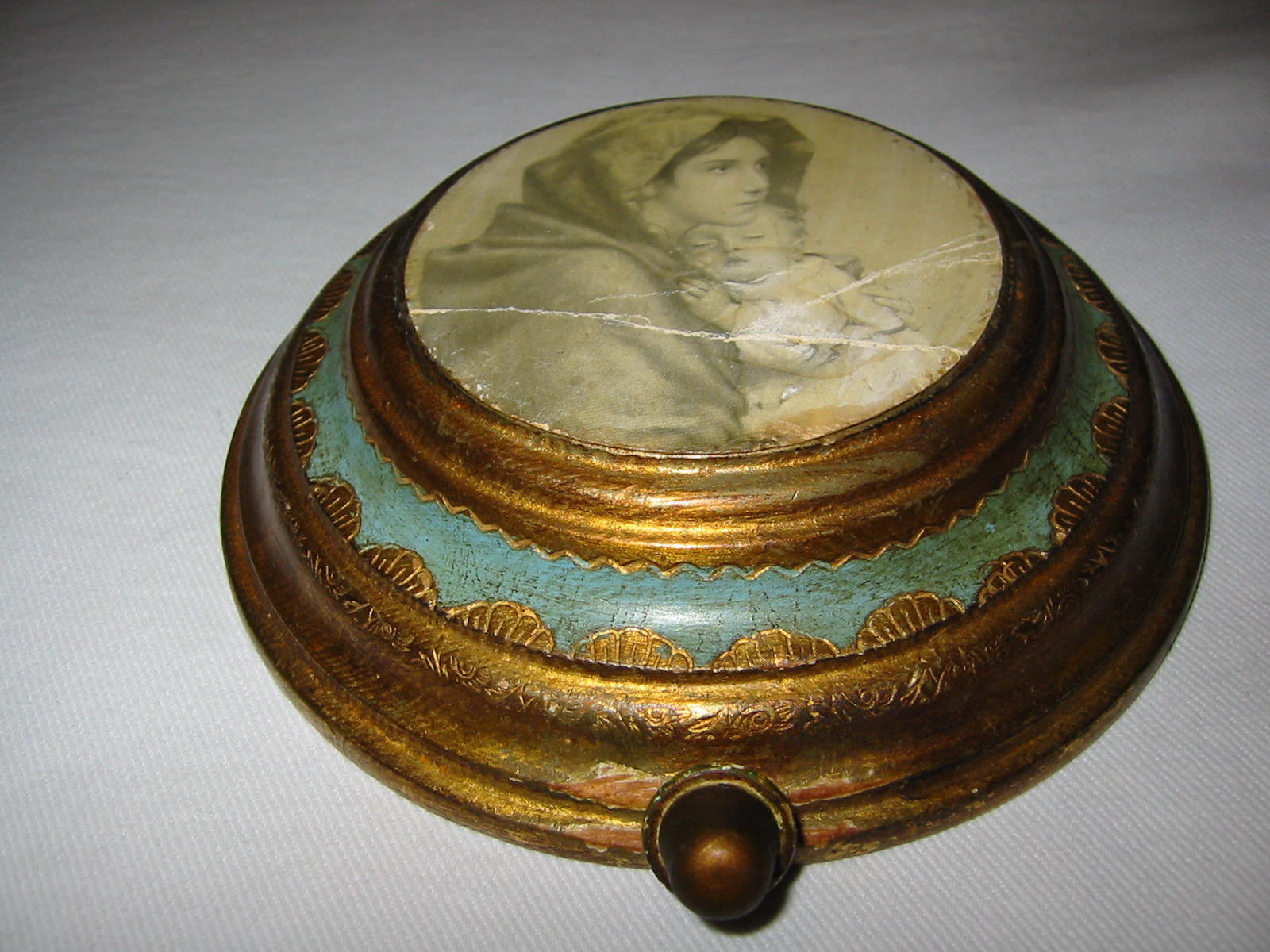 Florentine Music Box Swiss Movement Reuge Italy Madonna Child - Designer Unique Finds 
 - 3