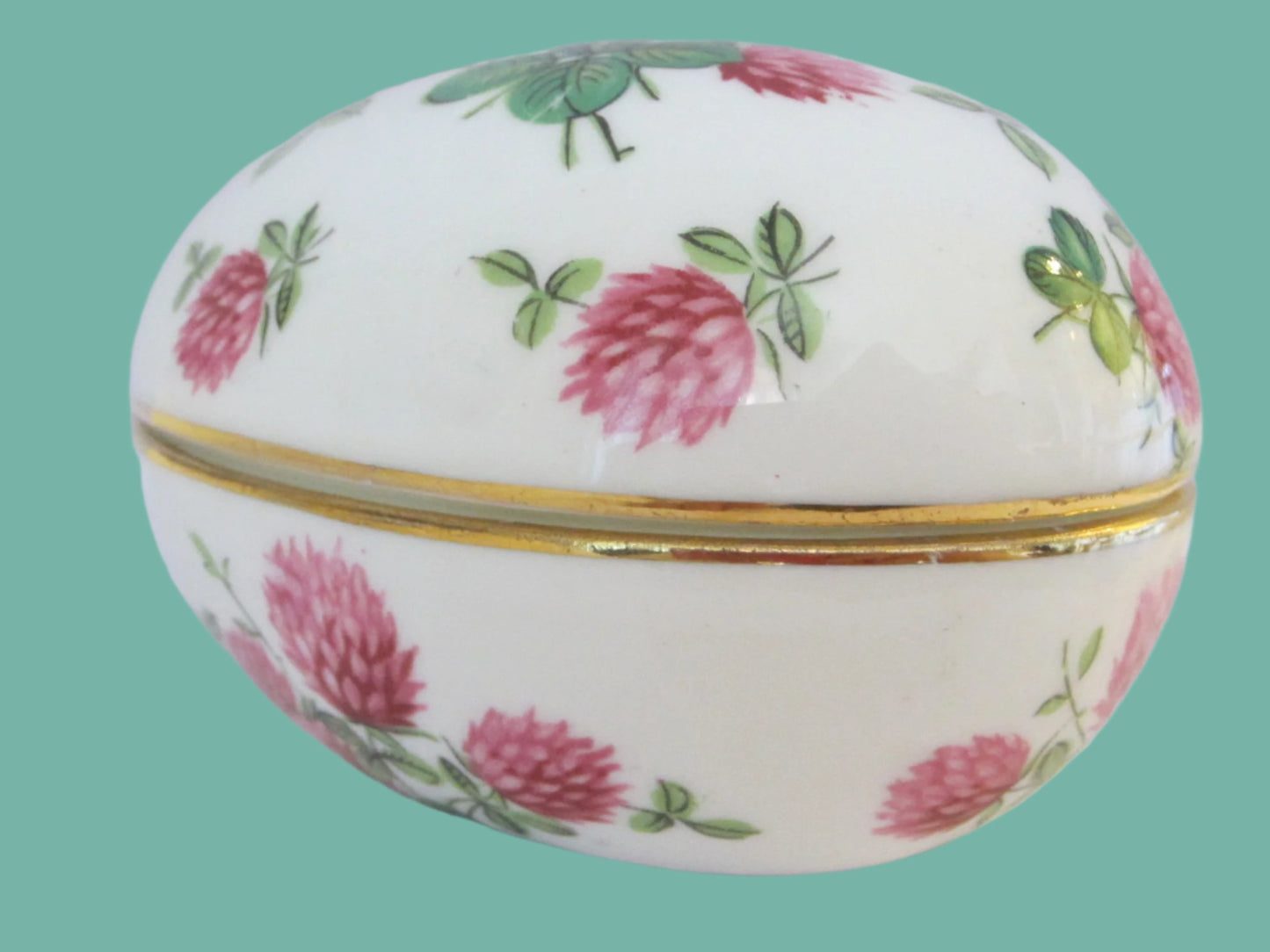 Hammersley Co Bone China England Painted Raspberries Egg Box