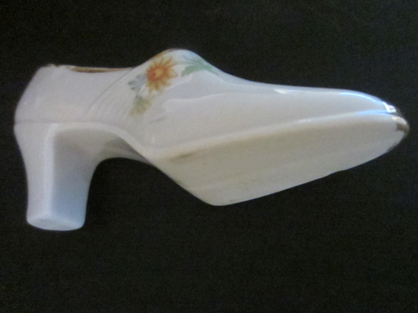 Miniature Porcelain Shoes Hand Decorated Marked Germany - Designer Unique Finds 