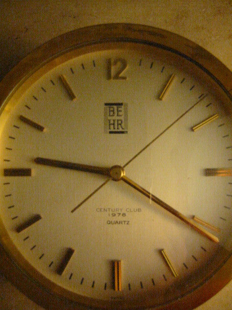 Swiss Cylinder Brass Ship Clock BEHR Century Club From 1978 - Designer Unique Finds 