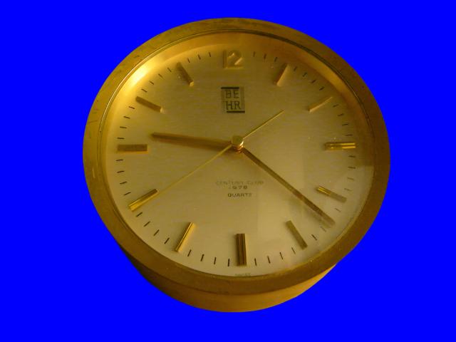 Swiss Cylinder Brass Ship Clock BEHR Century Club From 1978 - Designer Unique Finds 