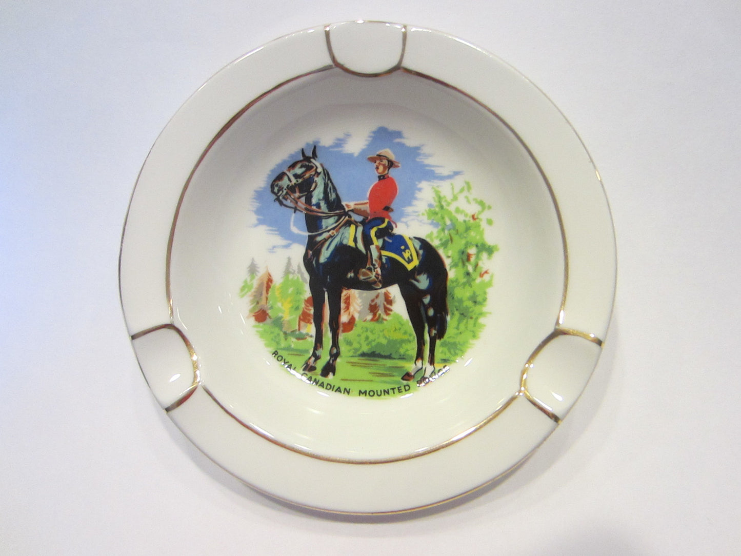 Royal Chelsea Bone China Equestrian Ashtray Made in England