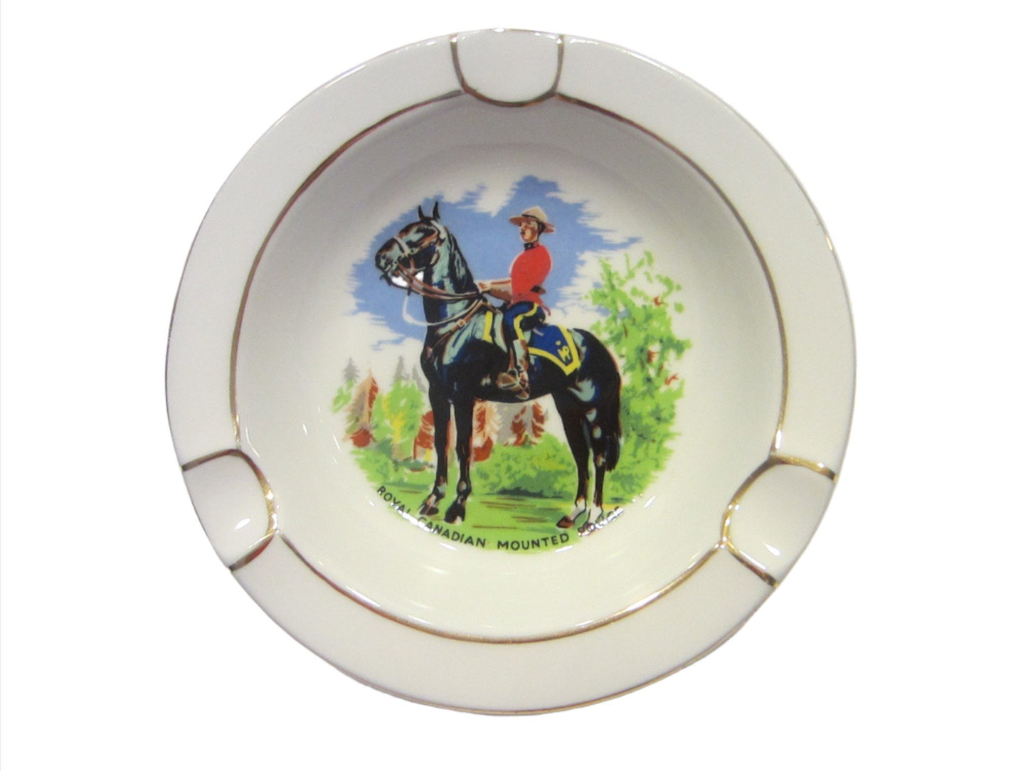 Royal Chelsea Bone China Equestrian Ashtray Made in England