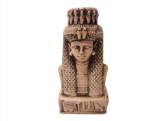 Egyptian Revival Resin Bust Classic Figure Titled Character Relief - Designer Unique Finds 