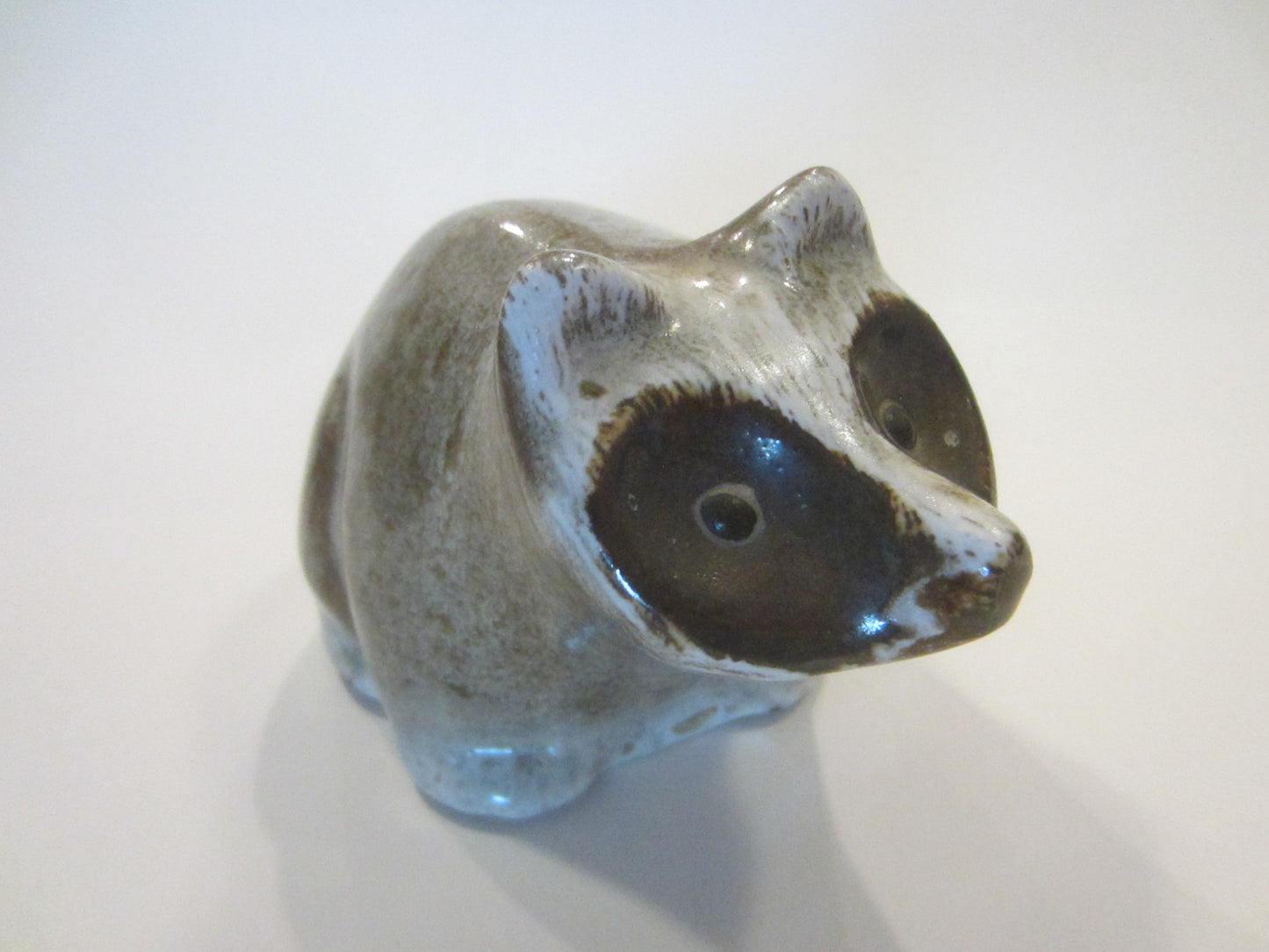 Pigeon Fogre Raccoon D Ferguson Signed Ceramic Art