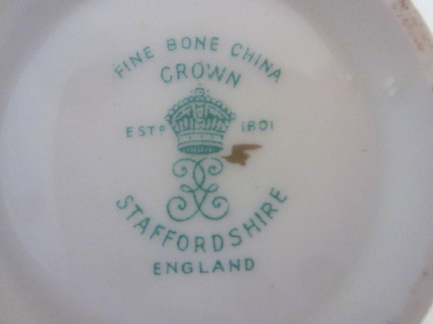 Crown Staffordshire Queen Elizabeth Coronation Fine Bone China England Cup Saucer