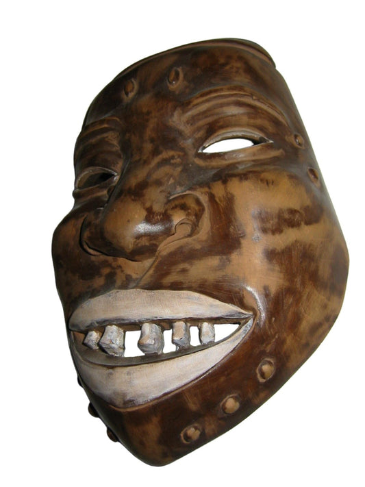 Hand Carved Ethnic Avant Gaard Mask - Designer Unique Finds 