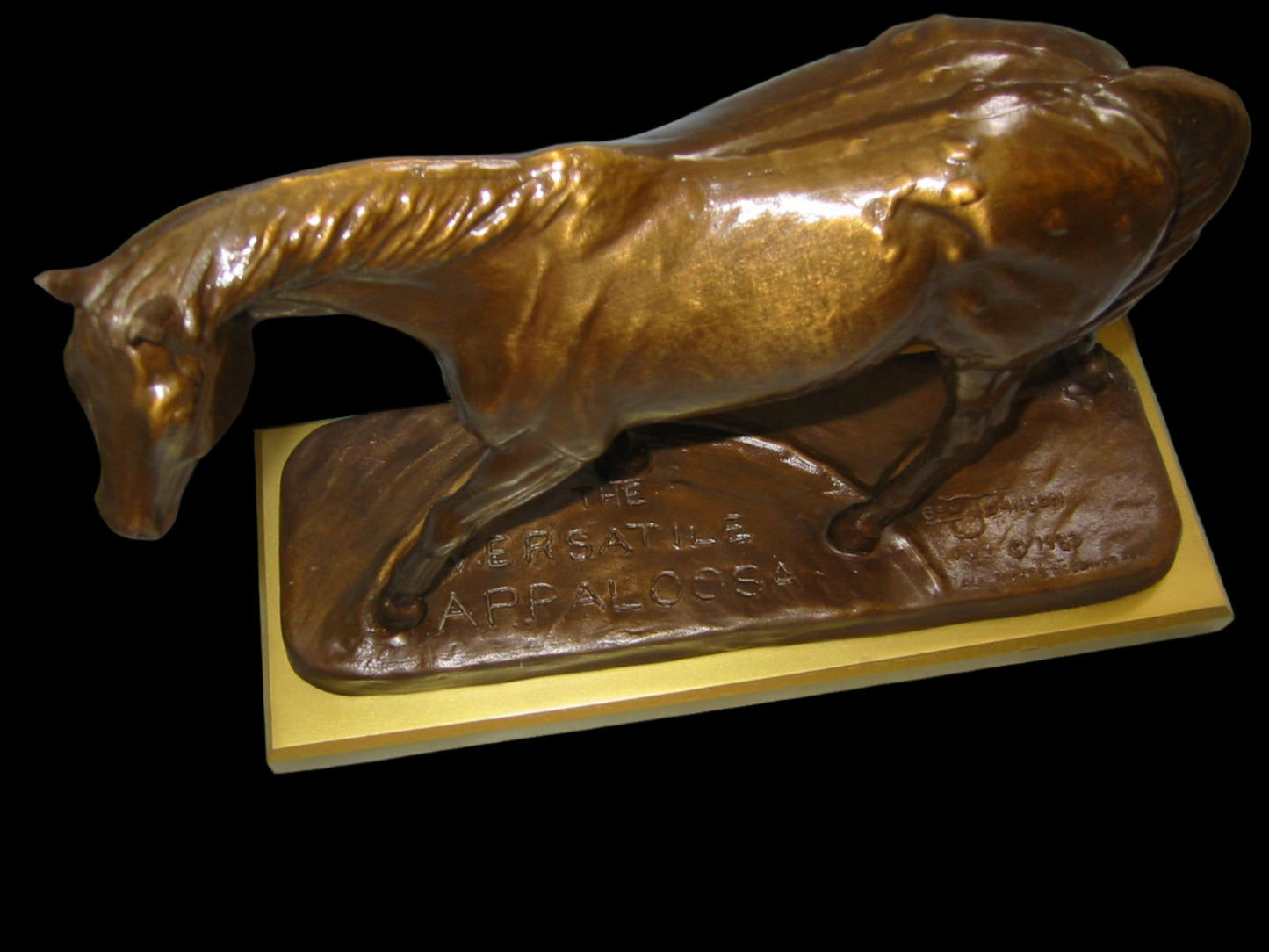 Ben Johnson The Versatile Appaloosa Bronze Horse Signature Sculpture