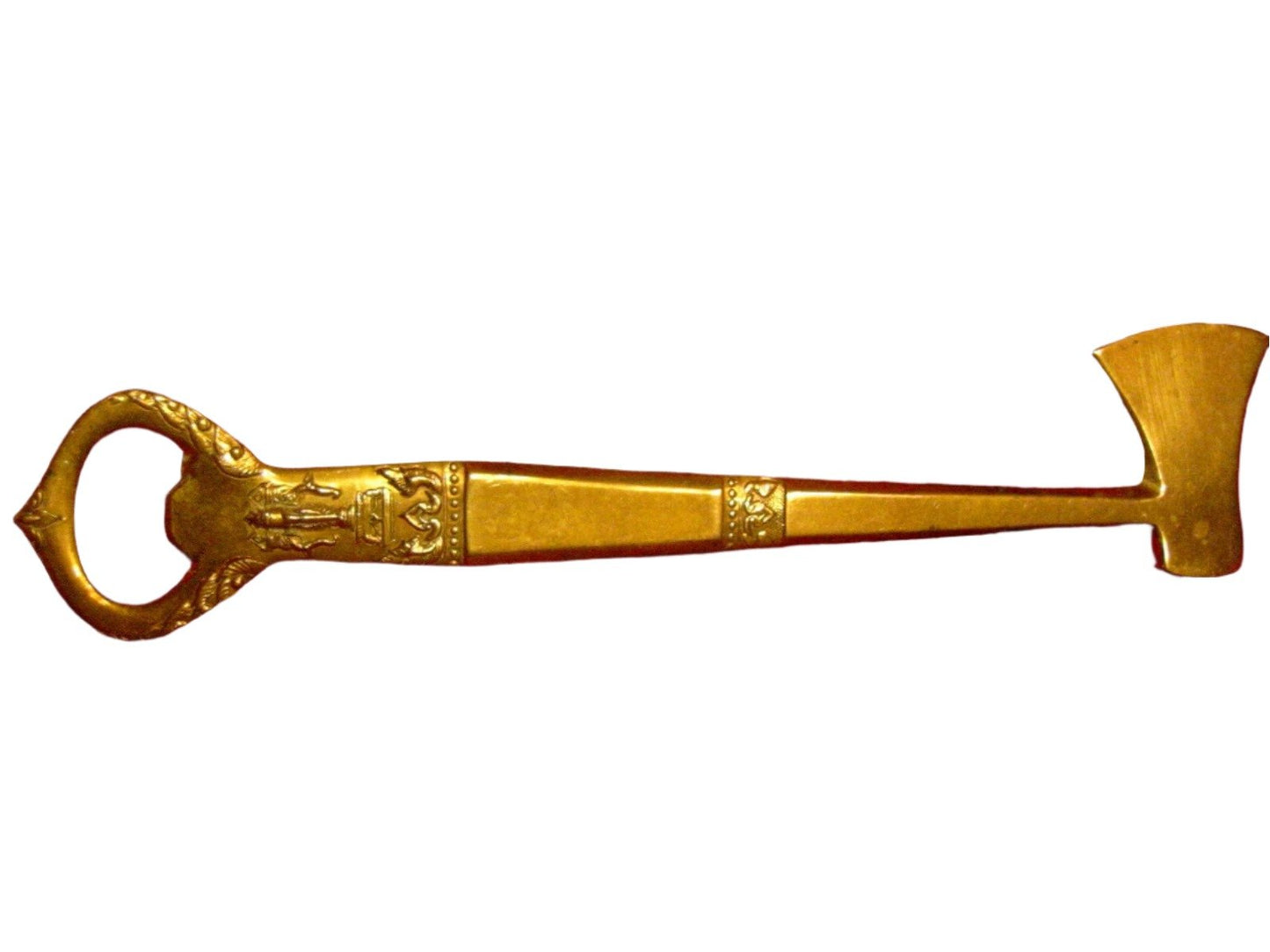 Thailand Brass Bottle Opener Ice Axe Floral Design - Designer Unique Finds 
 - 4