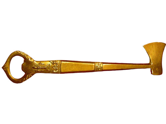 Thailand Brass Bottle Opener Ice Axe Floral Design - Designer Unique Finds 
 - 4