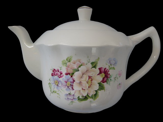 James Kent Old Foley Staffordshire England Floral Porcelain Teapot