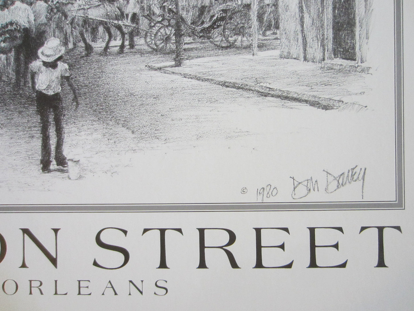 Don Davey New Orleans Bourbon Street Impressionist Signed Lithograph