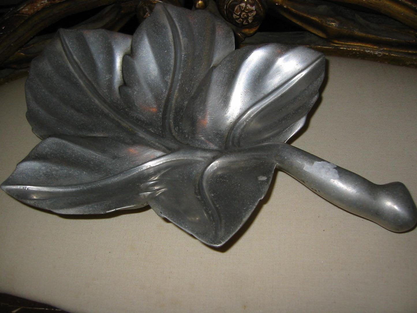 Royal Hickman Aluminum Maple Leaf Tray  Bruce Fox RH - Designer Unique Finds 