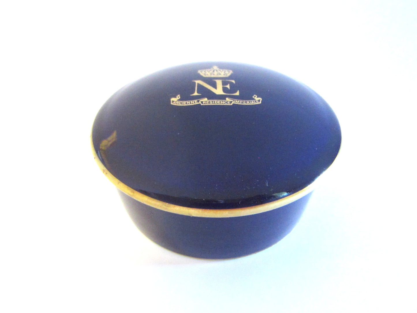 Artoria Limoges France Miniature Box Bleu De Four Hotel Ancienne Residence Imperiale