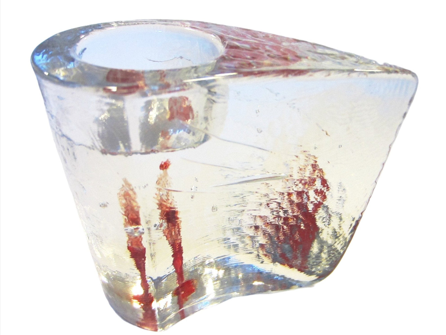 Kosta Boda Sweden Votive Tealight Crystal Candle Holder - Designer Unique Finds 