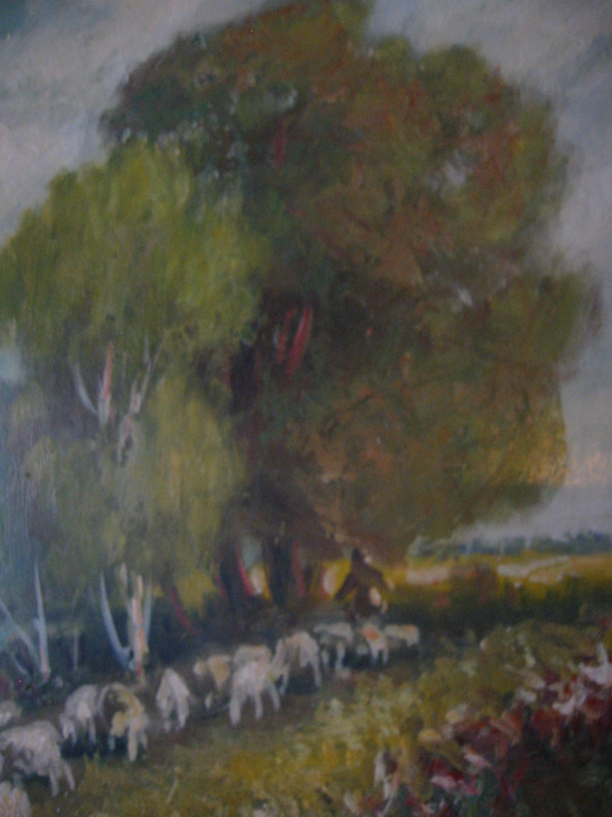 Continental Landscape Oil On Canvas Signed Titled Sheppard