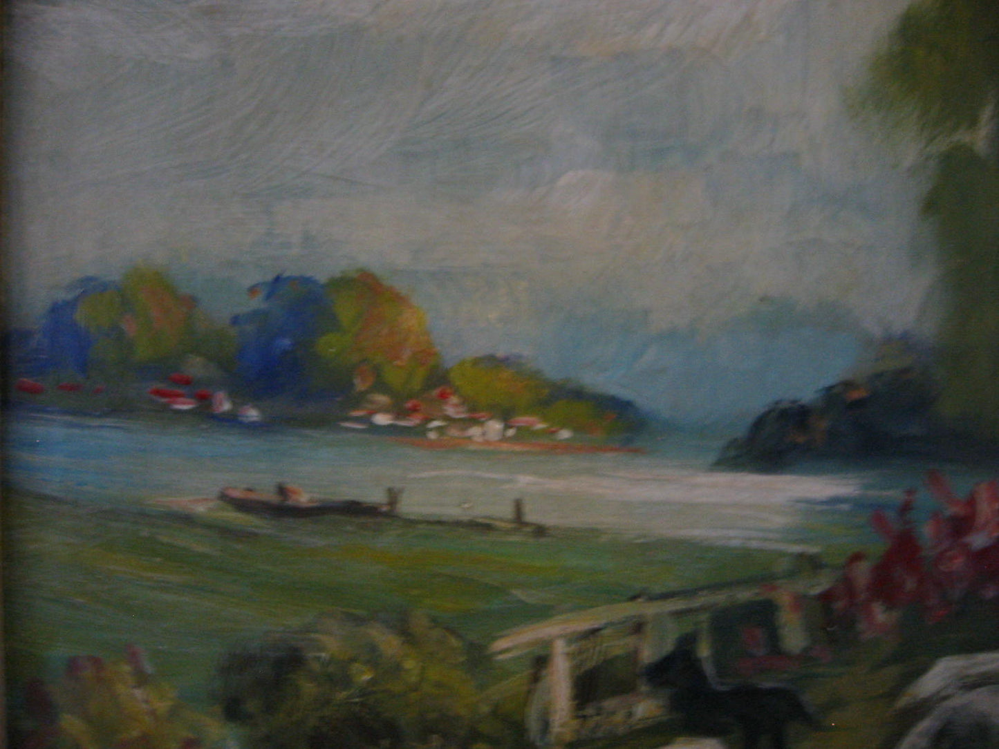 Continental Landscape Oil On Canvas Signed Titled Sheppard