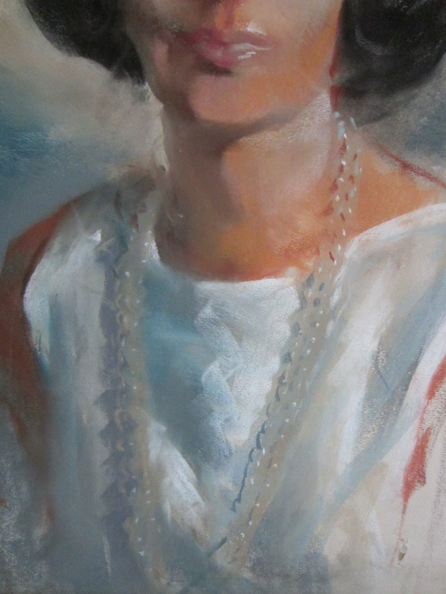 Velletri 64 Signed Portrait Oil On Canvas Painting