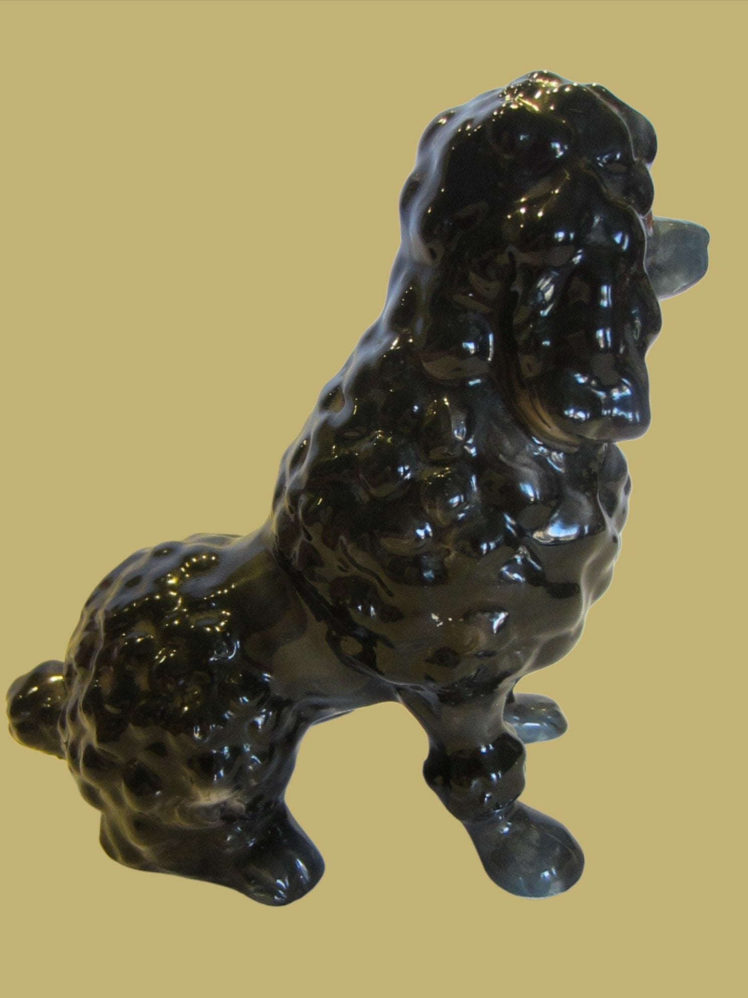 Black Ceramic Poodle Figurine Made in Japan - Designer Unique Finds 
 - 6