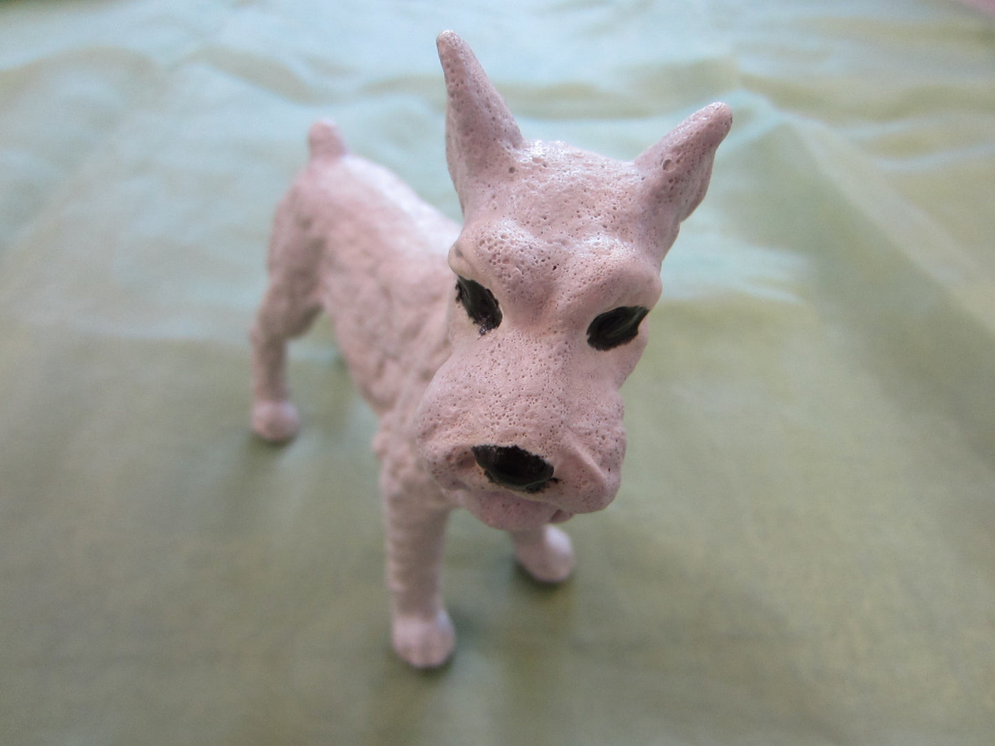 White Scottish Metal Dog Signed Nova Wilson