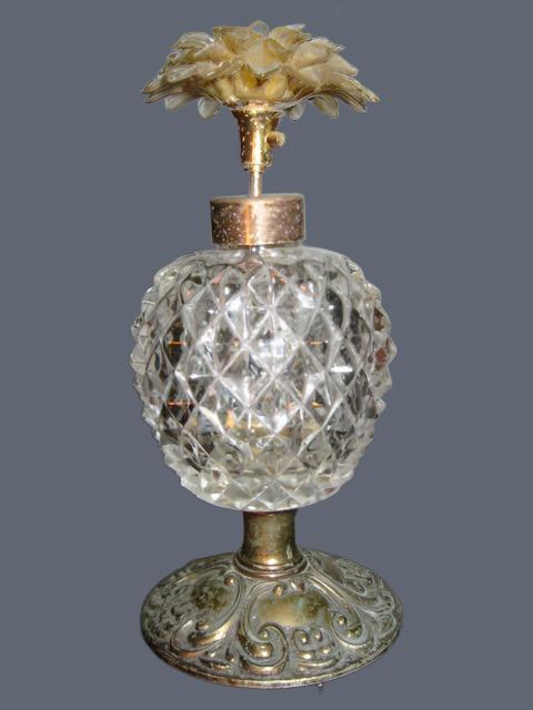 Atomizer Perfume Bottle Lucite Bloom Flower Made In Western Germany - Designer Unique Finds 
 - 3