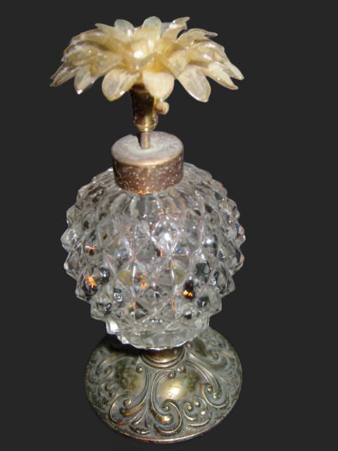 Atomizer Perfume Bottle Lucite Bloom Flower Made In Western Germany - Designer Unique Finds 
 - 2