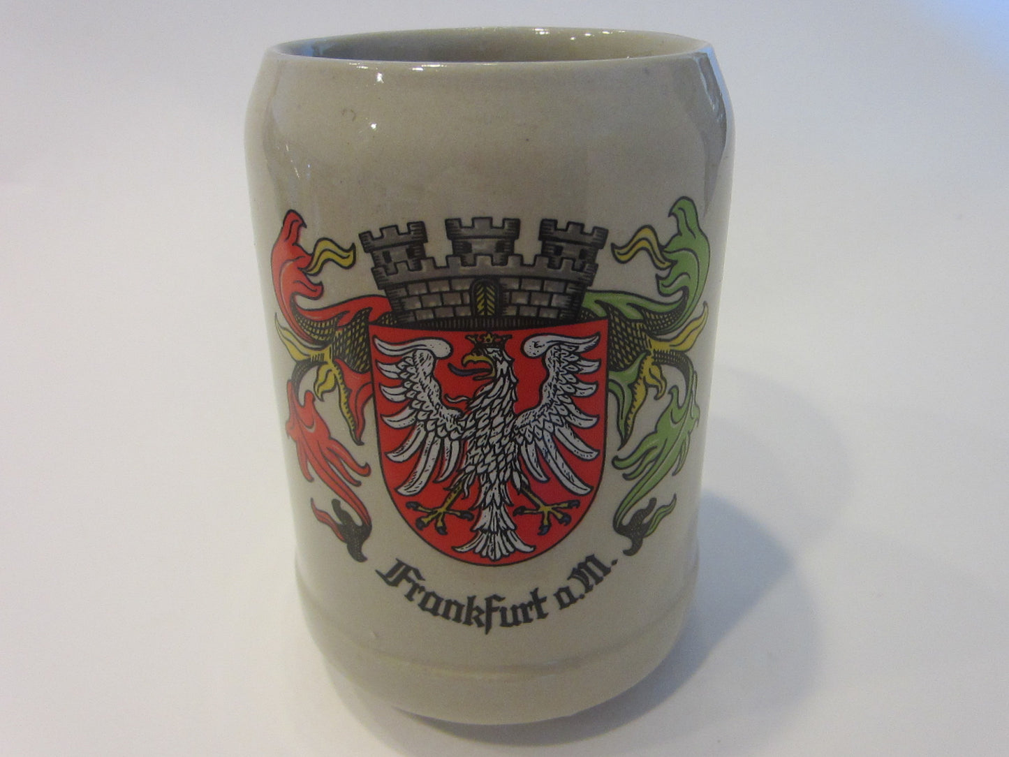 Frankfurt W Germany Gerz Ceramic Region Crest Insignia Hand Painted