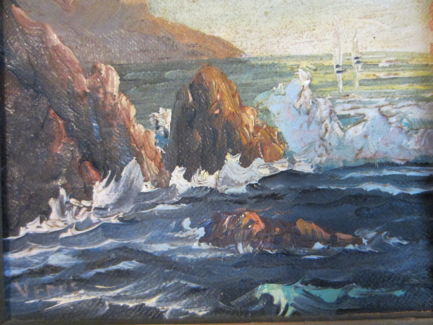 Verne Of Laguna Beach California Coastal Gladys Marie Baxter Duckworth Seascape - Designer Unique Finds 