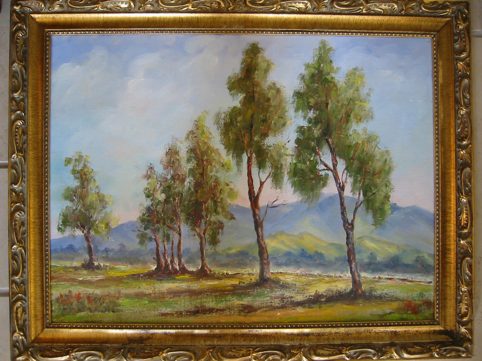 California Plein Air Landscape Signed Oil On Canvas - Designer Unique Finds 
 - 2