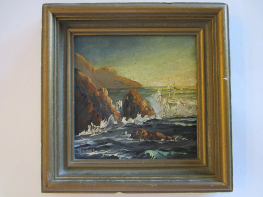 Verne Of Laguna Beach California Coastal Gladys Marie Baxter Duckworth Seascape - Designer Unique Finds 