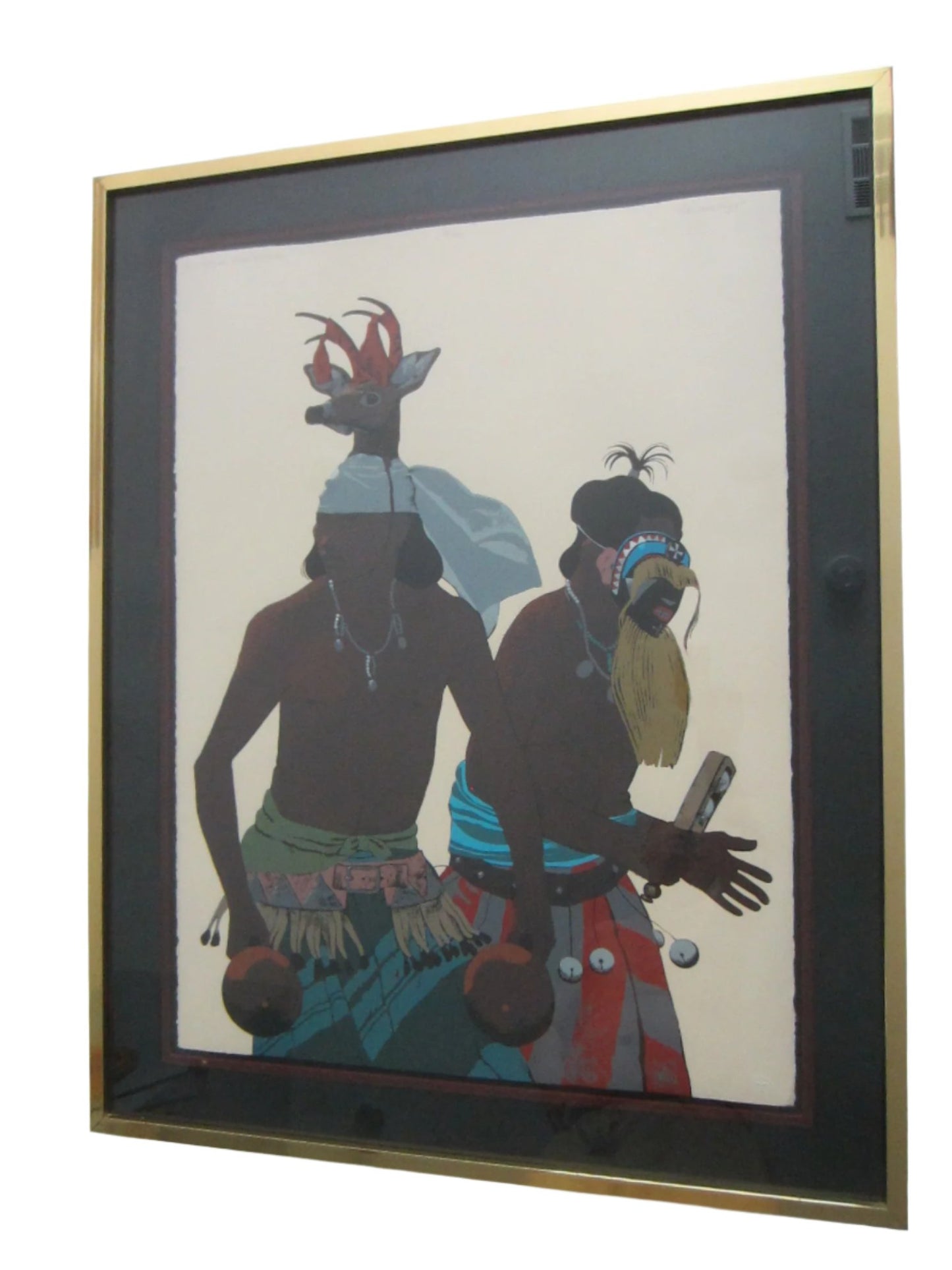 Louis De Mayo Signed Serigraph Limited Edition The Yaqui Deer Dancer