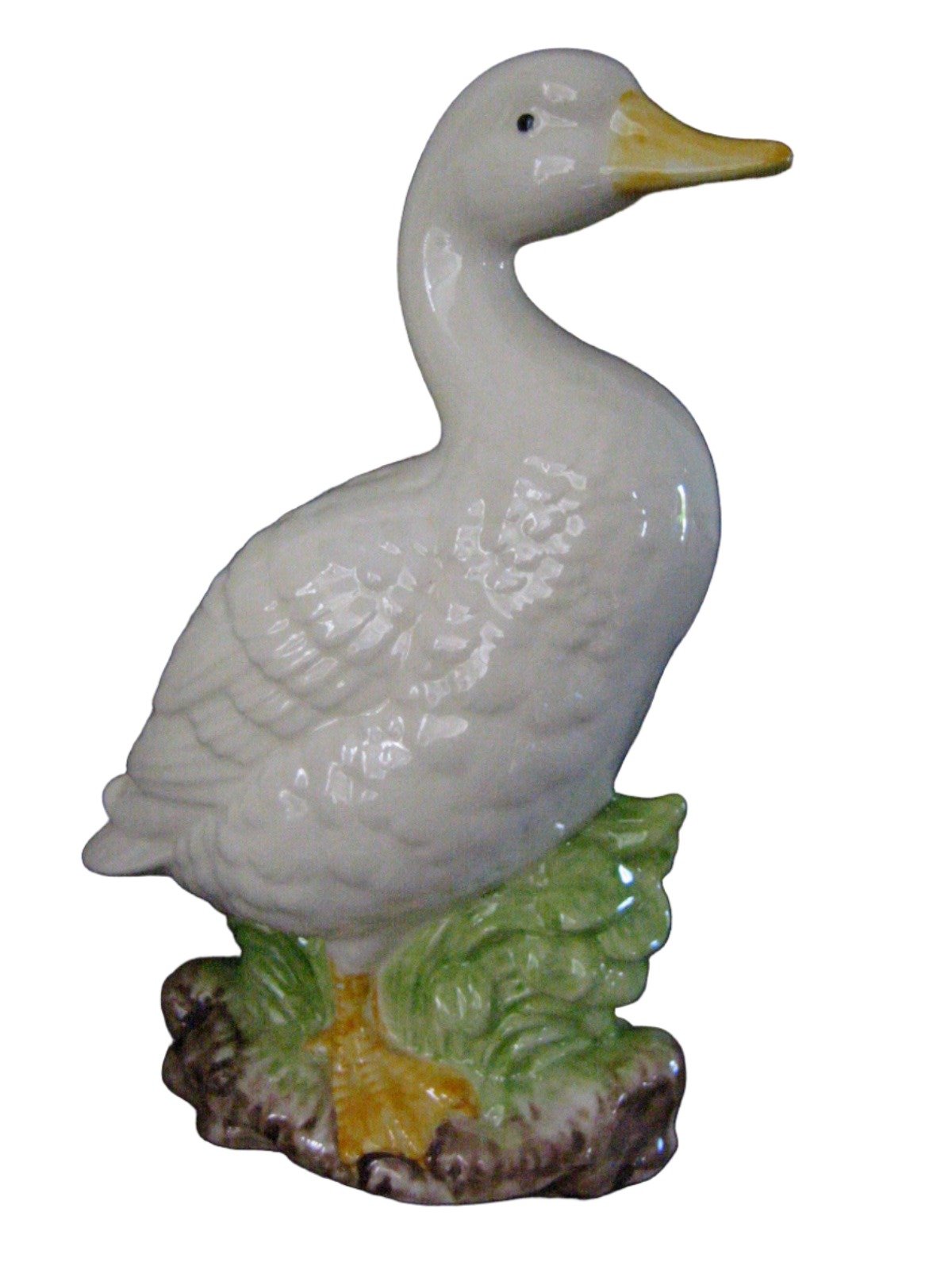 Hand Colored White Ceramic Goose - Designer Unique Finds 
 - 2