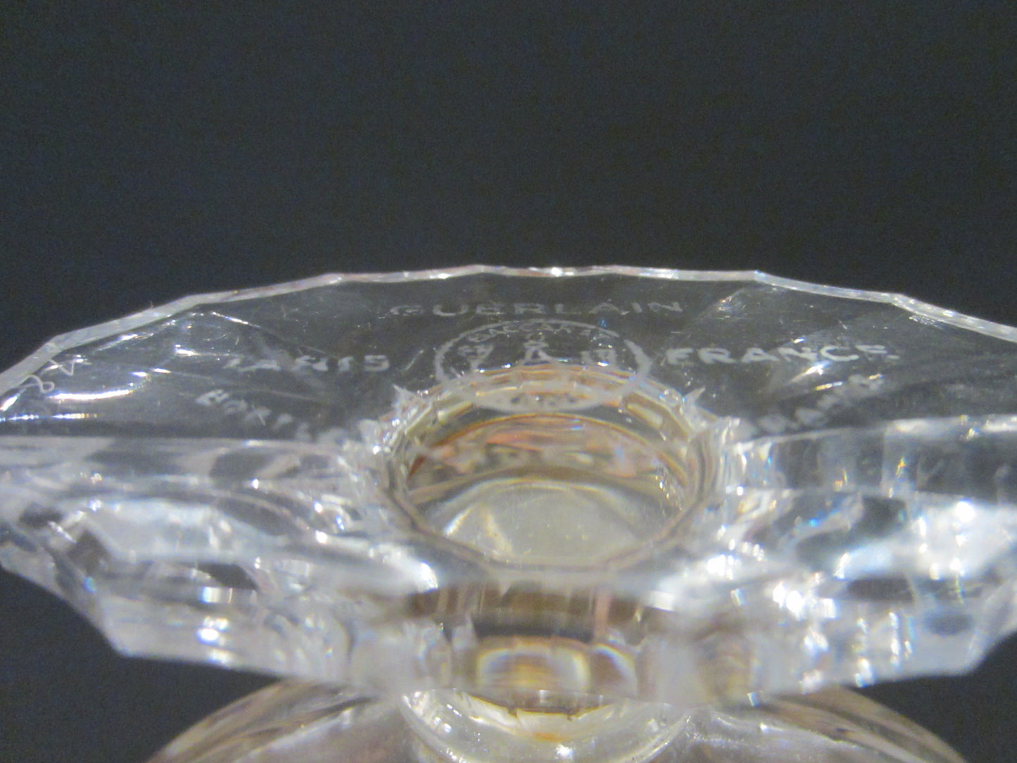 Vintage Baccarat Crystal Shalimar Guerlain Paris Perfume Bottle