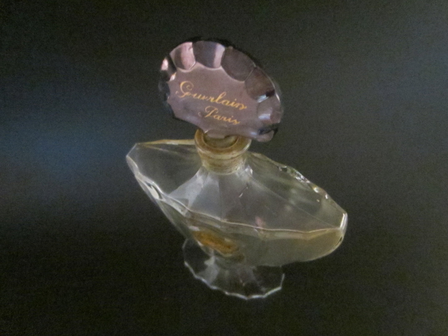 Vintage Baccarat Crystal Shalimar Guerlain Paris Perfume Bottle