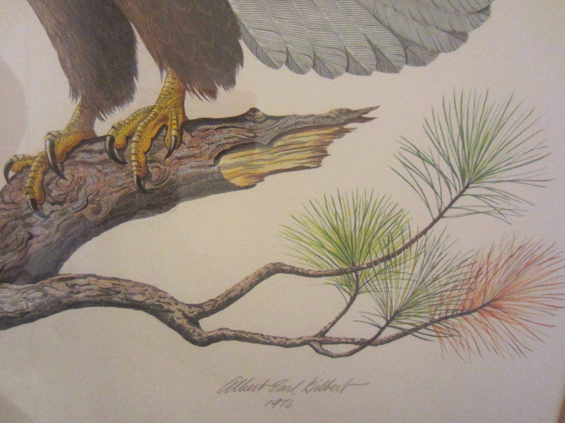 Albert Earl Gilbert Bald Eagle Limited Edition Numbered Hand Signed - Designer Unique Finds 