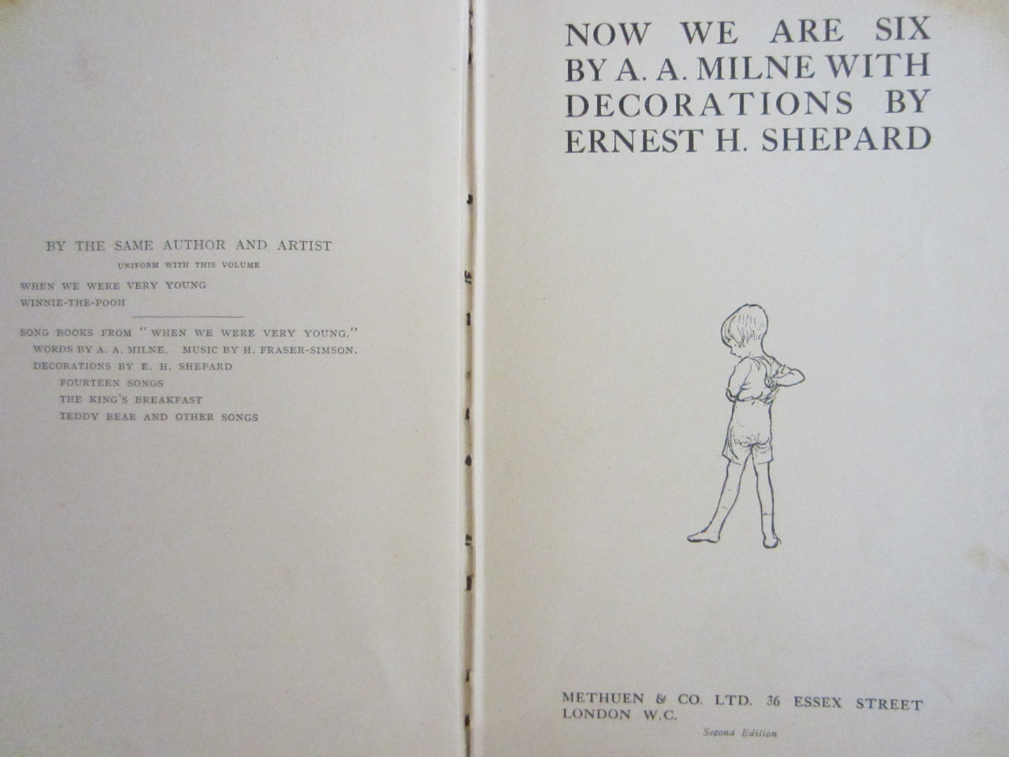 AA Milne Now We Are Six Book Decorated By Ernest H Shepard Winnie The Pooh - Designer Unique Finds 